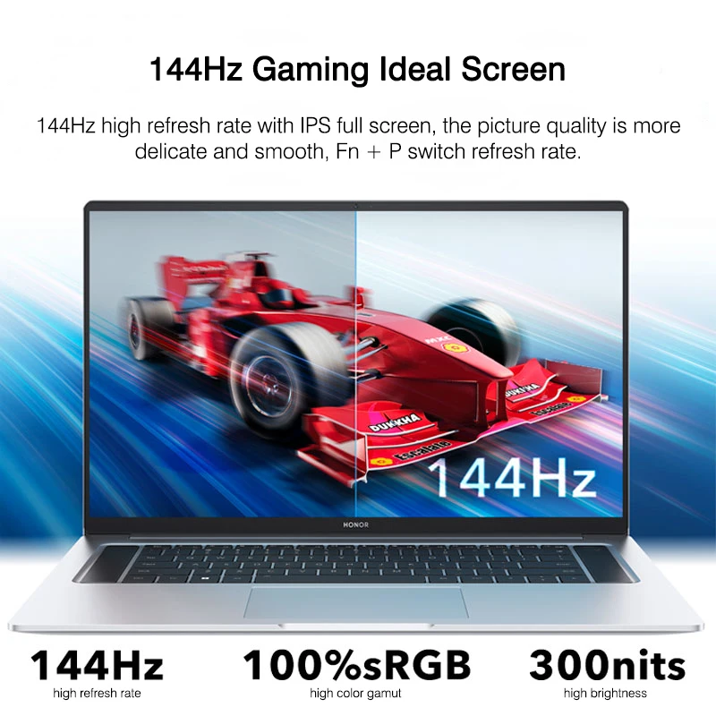 HONOR MagicBook 16 노트북, AMD Ryzen R7-5800H/R5-5600H, 16GB, 512GB 노트북, 16.1 인치, 144Hz SSD, WiFi6, Windouw11 컴퓨터