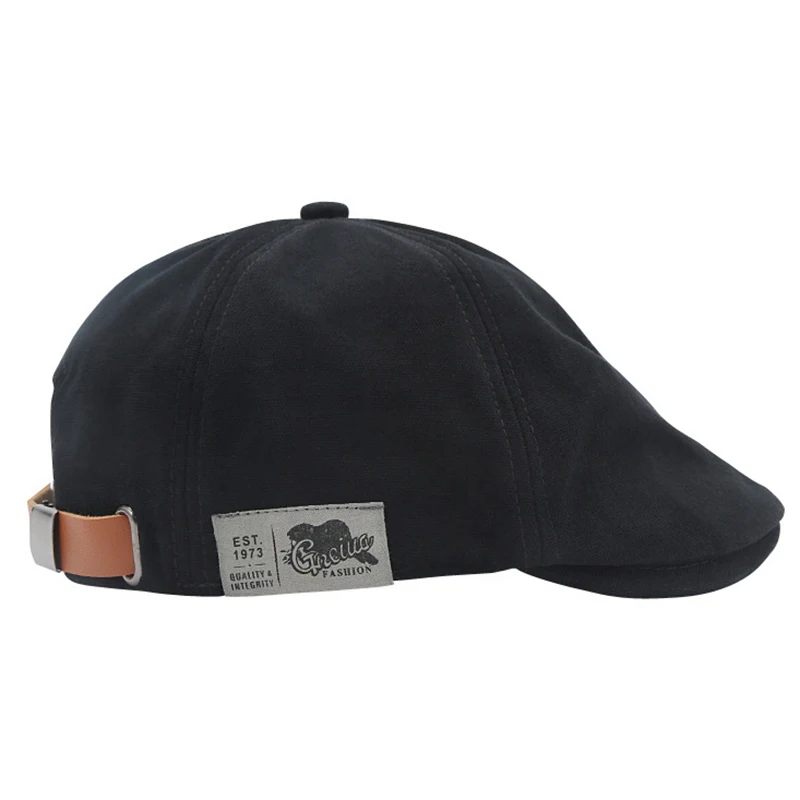[ZYAS] 2025 Neue Vintage Leinen Hip-Hop Baskenmütze für Herren und Damen mit Seitenetikett – Vintage Beanie im Crowd-Stil als Sonnenhut – Detail 12