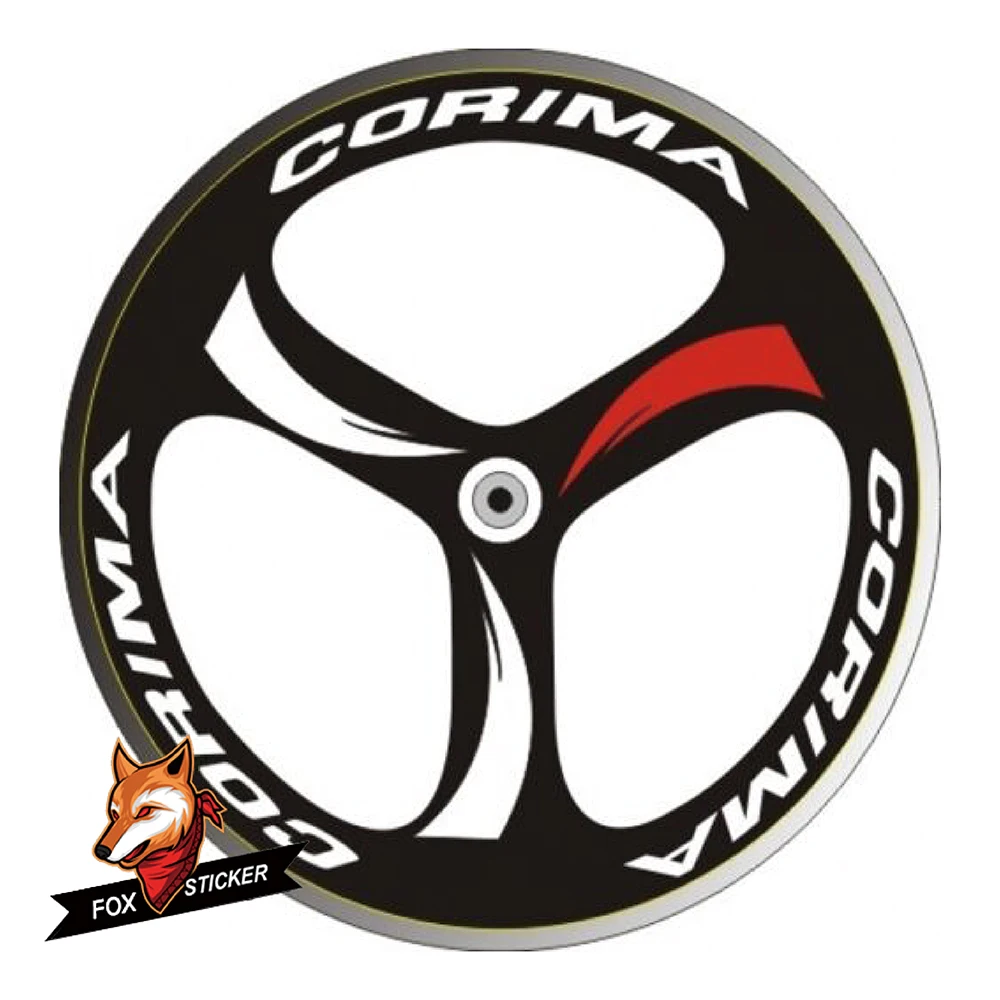 700C Tri Raggi Ruote Adesivo Ruote Bici Da Strada Decalcomanie Per Corima Track Tt Wheel