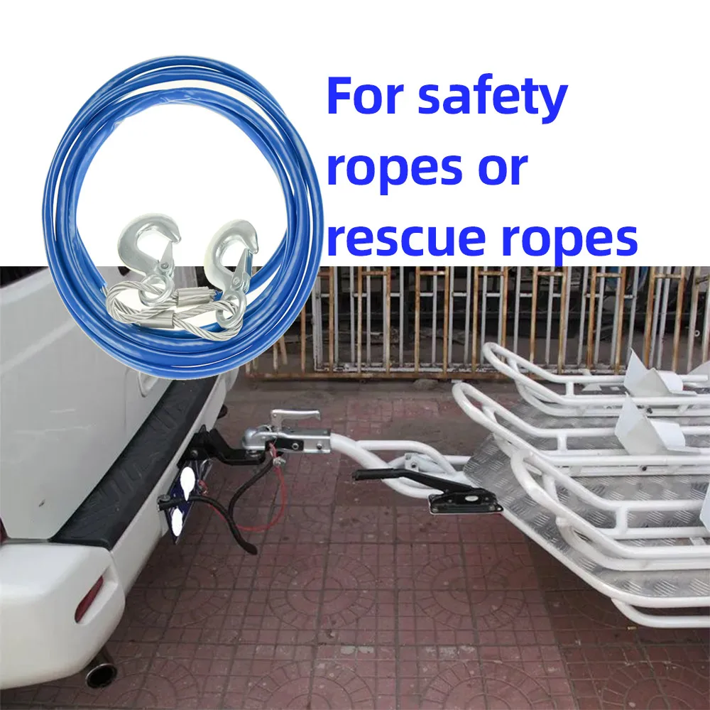 

Car Tow Rope Meters Steel Wire Tow Rope Tow Belt Reflective Tow Rope Emergency For Off-road Vehicles