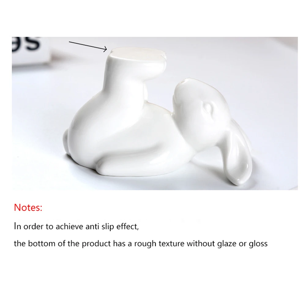 Elegant White Ceramic Dessert Plate Set Rabbit Saucer Round Glazing Dishes 2pcs Creative Party Serving Dinnerware Set Cake Plate