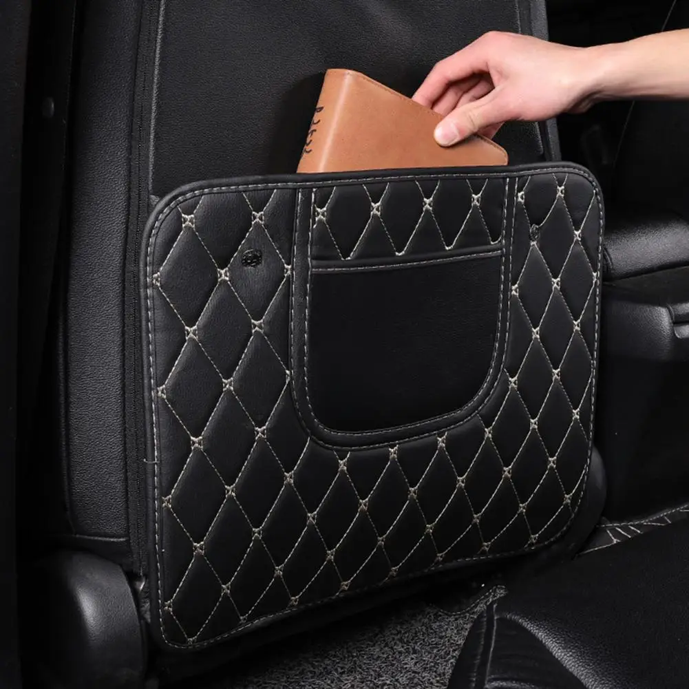 

Wear-resistant Car Seat Cover Waterproof Car Seat Back Protectors With Organizer Pockets Kick Mats For Car Accessories Guard