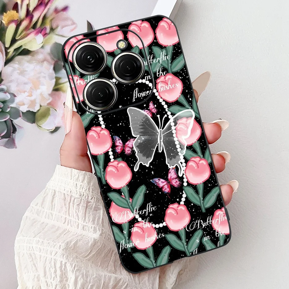 Stylish Painted Soft TPU Phone Case - For Tecno Spark 20 Series