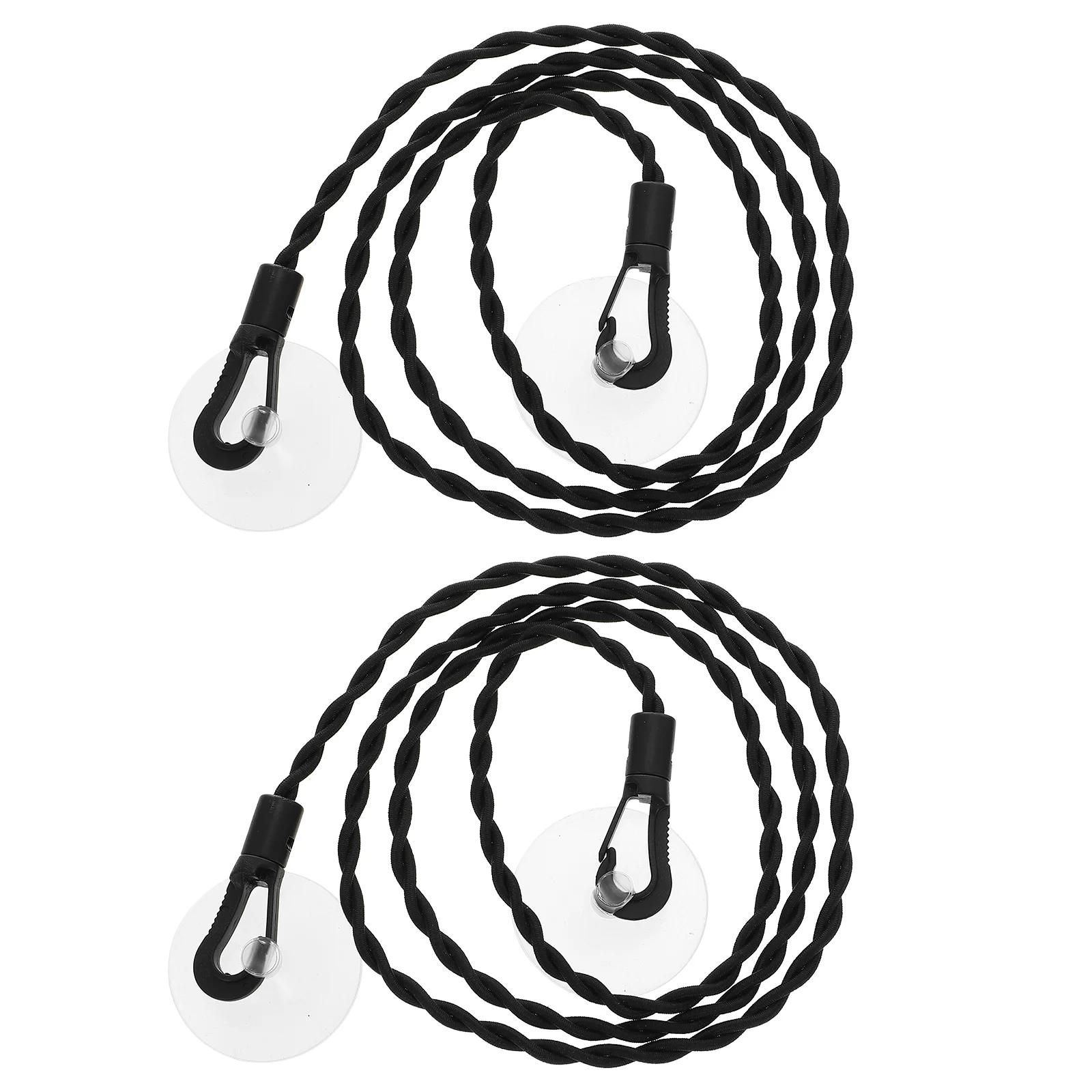 

2 Pcs Portable Clothesline Hangers Coat Non-slip Drying Rope Windproof for Outdoor Elastic Trip Strap Travel