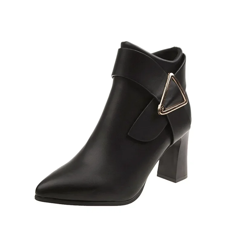 thumbnail image 1 of Botas de tacón sexis para Mujer, botines puntiagudos con hebilla de plataforma, de diseñador, a la moda, para Otoño e Invierno 2024, 1 of 5