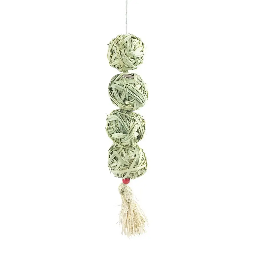 Pet Rabbit Hamster Molars Toys Straw Ball Hanging String To Relieve Boredom Pet Products pet toys,pet chew toys,pet teeth grinding toy,hamster toy,pet grass ball
