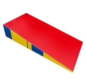 Inflatable Wedge Child Folding Play Mat, Triangle Shape Gymnastics Incline Wedge, Tumbling Mats, Outdoor Sports Equipment