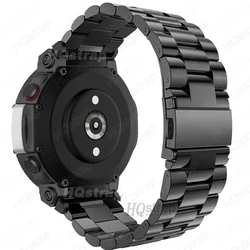 Premium Stainless Steel Watch Strap - Universal Smartwatch Bracelet Replacement - T - Rex 2 (Black)
