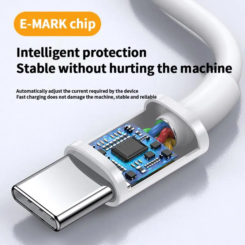 휴대용 C타입 데이터 케이블, S20 맥북 아이패드용 고속 충전 코드, USB C타입 케이블, 5a, 100W