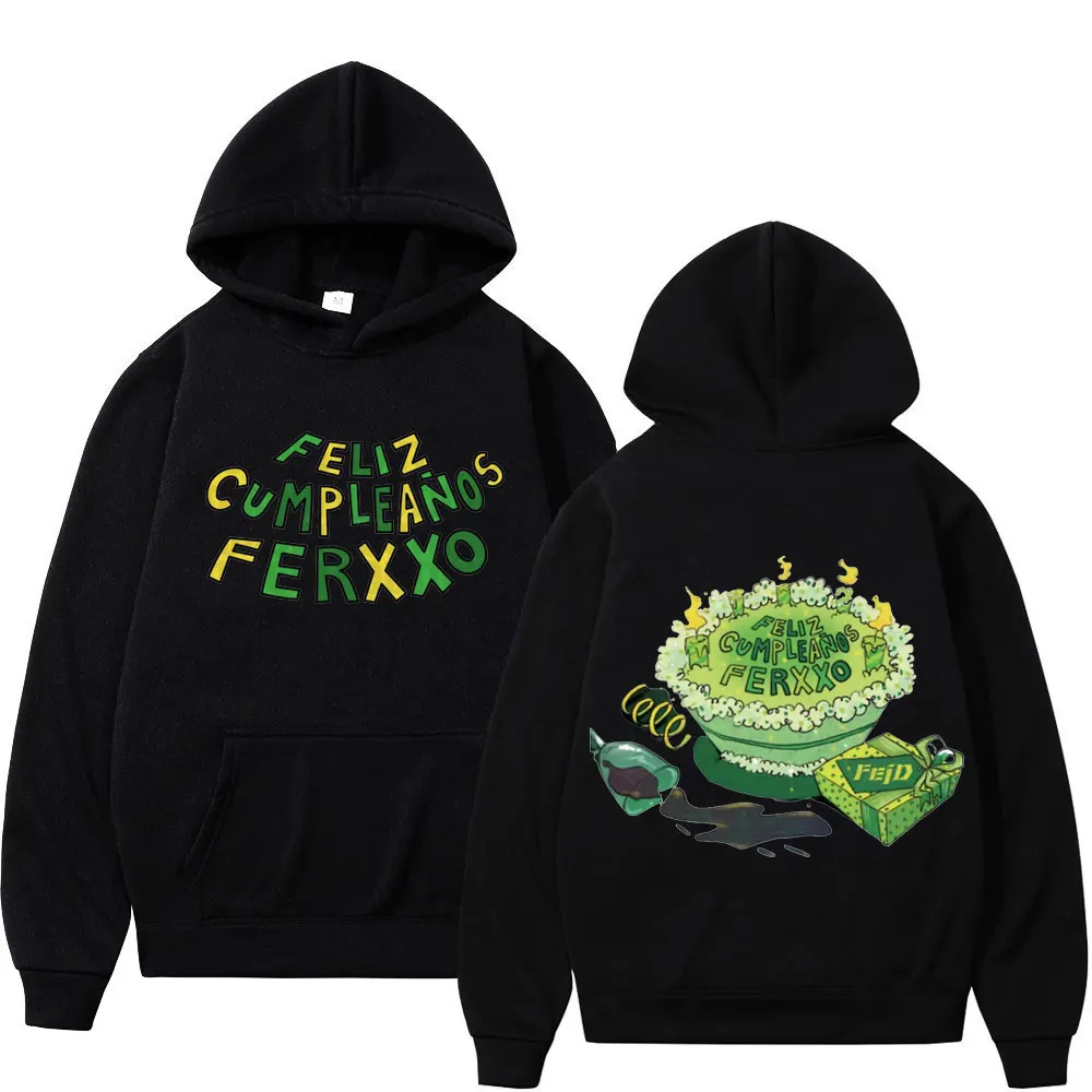 

FELIZ CUMPLEANOS Ferxxo 2023 Tour Hoodie Men Women Hip Hop Feid Nitro Jam Tour Hoodies Street Fashion Rap Aesthetics Sweatshirts