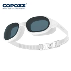 COPOZZ Premium Anti-Fog UV Protection Waterproof Swim Goggles (Transparent White)