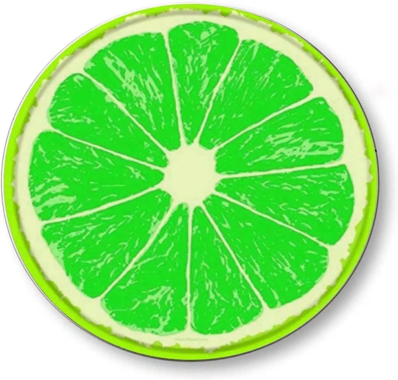 

Green Lemon Lime Citrus Fruit Slice Vintage Style Round Metal Tin Sign Home,Living Room,Kitchen,Dining Room,Bedroom,Farmhouse,Wa