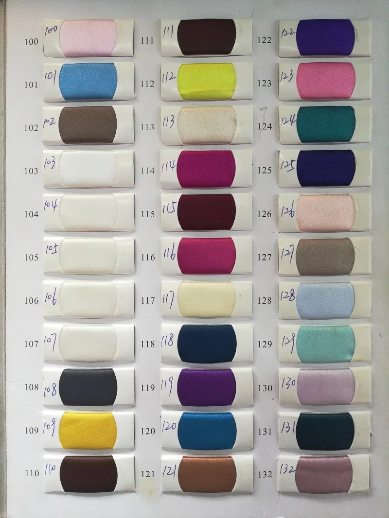 132 Colors Satin fabric silk cloth 150*100cm DIY for interlining home dress curtain wedding party decoration sewing background