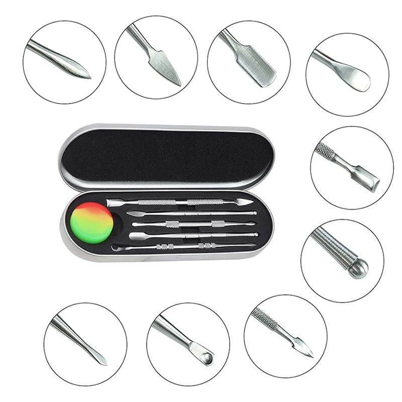 7Pcs Wax Carving Tools Stainless Steel Wax Carvers Set Double-Ended Waxing Carvers Tool With Silicone Container cnc router machine