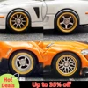 1/64 Model Car ABS Wheels with Rubber Tires Branches Refitting Parts for Diecast Hot Wheels Mainline Matchbox Tomica D:11mm 1Set 2