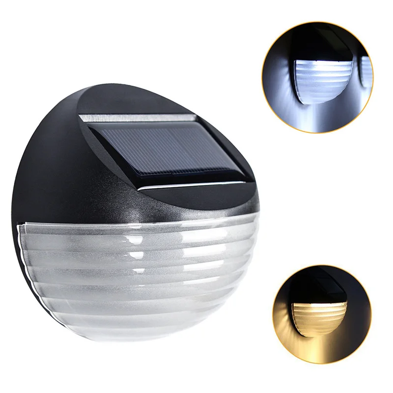 Waterproof Solar Wall Light Outdoor Garden Fence Yard Lamp