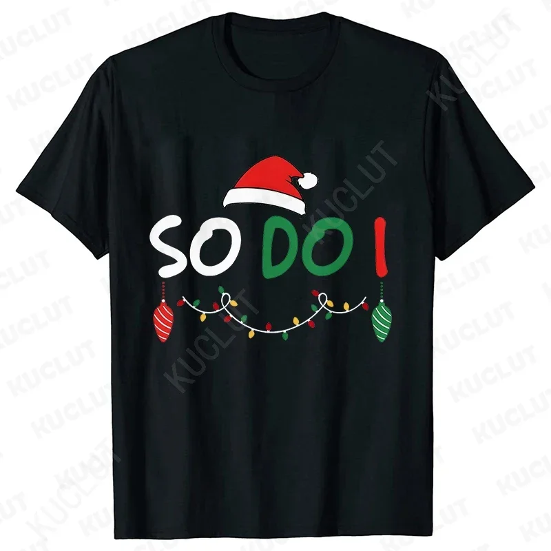 thumbnail image 5 of No hago camisetas a juego para fiestas familiares, camisetas navideñas divertidas para parejas, camisetas unisex para niños y niñas, 5 of 5