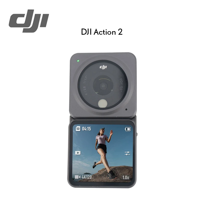 Dji Action 2 Dual-screen Combo Portable  Wearable 4k 120fps  Super Wide  Fov Horizonsteady 10m Waterproof Camera 100% Original - Sports  Action  Video Cameras - AliExpress