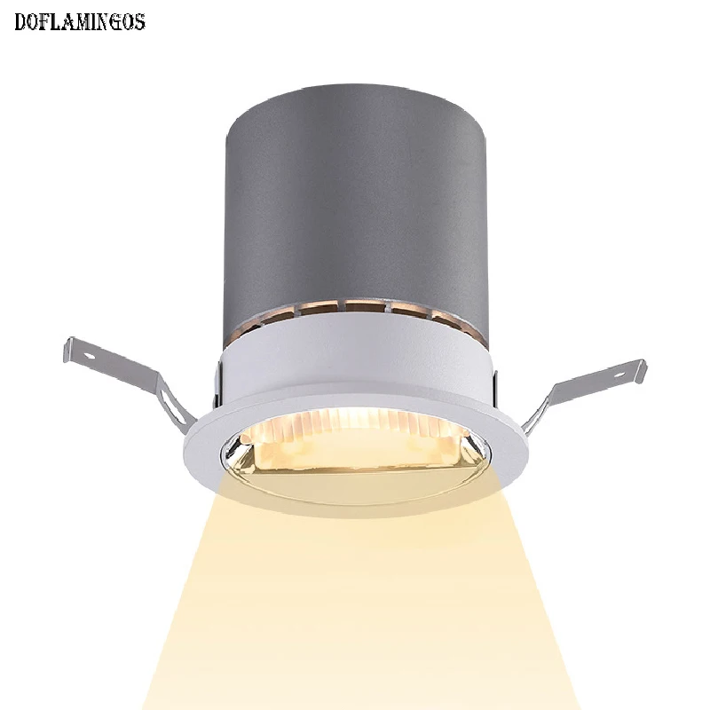 

Luxury Embedded Polarized Anti-Glare Spotlight 12W 15W 20W 25W RA90 Spot Light LED Downlights Hotel Wall Wash Ceiling Lamp