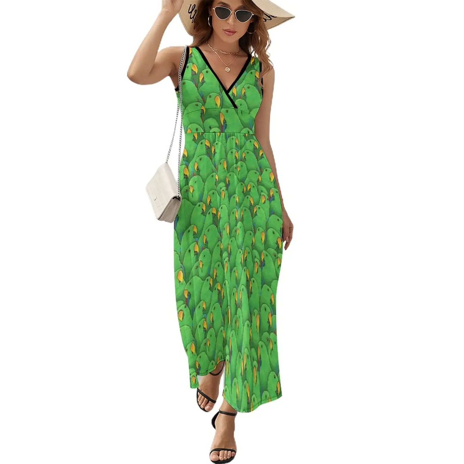 

Male Eclectus Parrots Sleeveless Dress Female dress summer dresses Women's skirt summer clothes for women