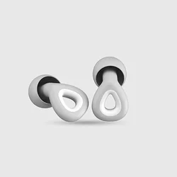Ultimate Sleep Noise - Cancelling Silicone Earplugs - Black Soundproof Professional Solution (01 Grey)