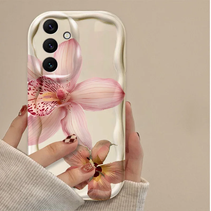 Pink Trumpet Flower Design Phone Case