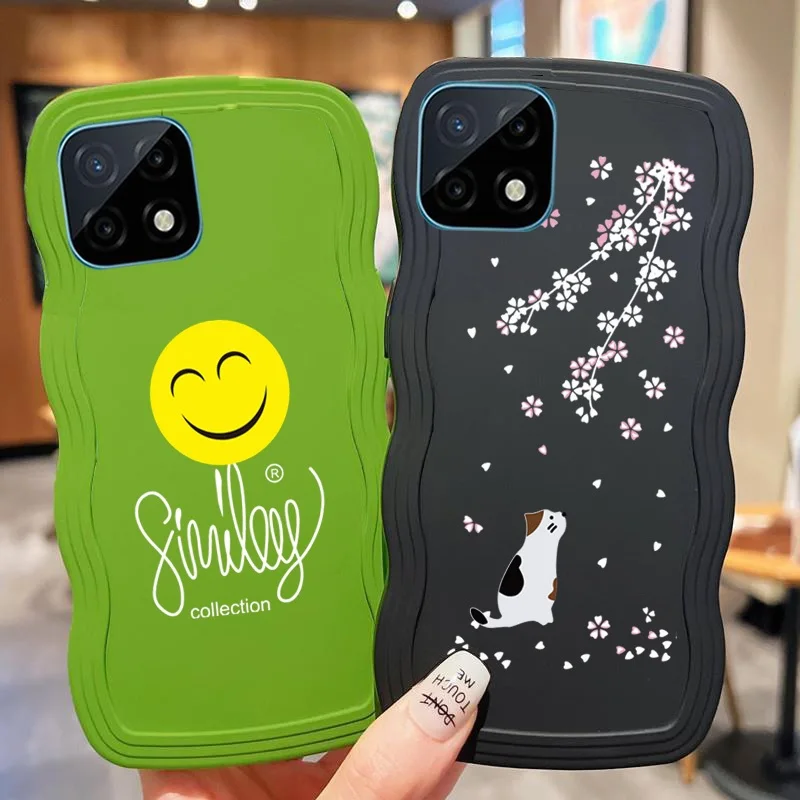 Custodia Modello Per Wiko T3 Flowers Girl Cute Cartoon Custodia Protettiva In Tpu Morbida Per Telefono