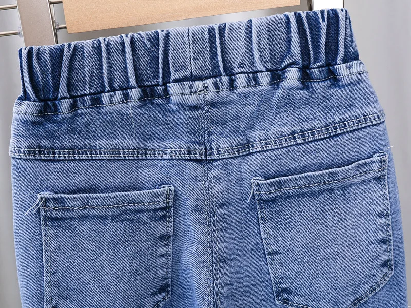 سراويل للأطفال بطباعة كرتونية ، جينز فضفاض غير رسمي يناسب جميع الملابس ، أولاد وبنات ، ربيع ، خريف ، جديد ،