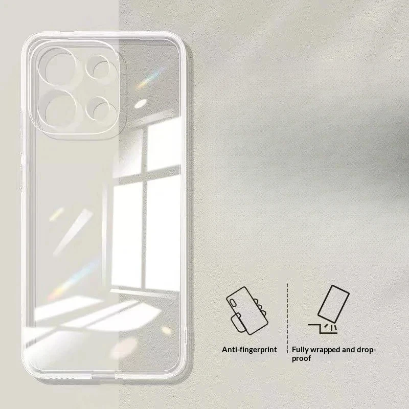 Ultra Thin Transparent Shockproof TPU Phone Case - Soft Clear Protective Back Cover