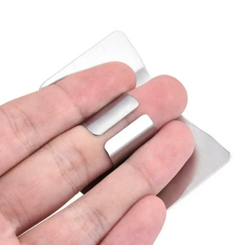 Stainless Steel Finger Protector Anti-cut Finger Guard Knife Blade Safe Vegetable Cutting Protection Kitchen Gadget Useful Tools