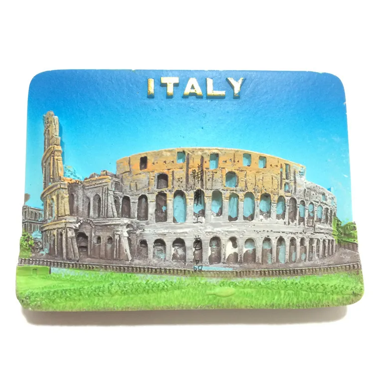 

Foreign trade high-grade resin stereo refrigerator Italy Rome Venice tourism souvenir collection creative magnet.