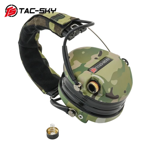 TAC-SKY 전술 헤드셋 SORDIN IPSC 에어소프트 슈팅 헤드셋, 전자 청력 보호, 사격 사냥 귀마개 MC 4