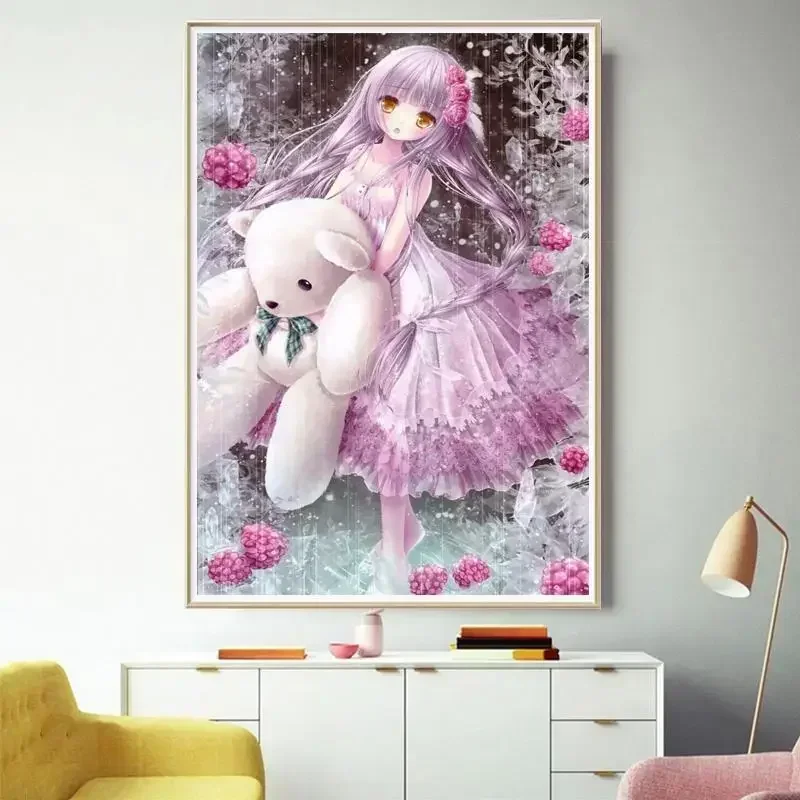 

Картина с цветами тюльпана, пейзаж ручной работы, цифровой акриловый цветок, сделай сам, 00116