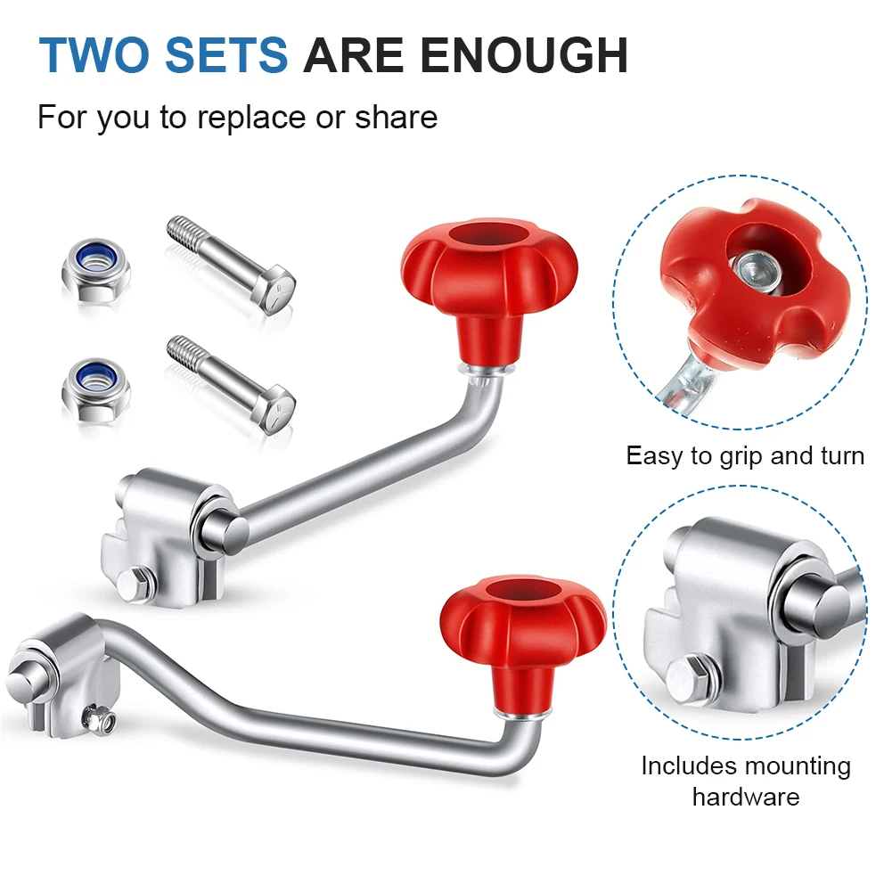 Universal Trailer Jack Handle Set Carbon Steel