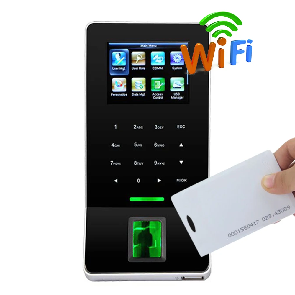 Wifi usb f22 biométrico fingerprint login reconhecimento máquina de controle acesso sistema elétrico digital para fechadura da porta interruptor saída