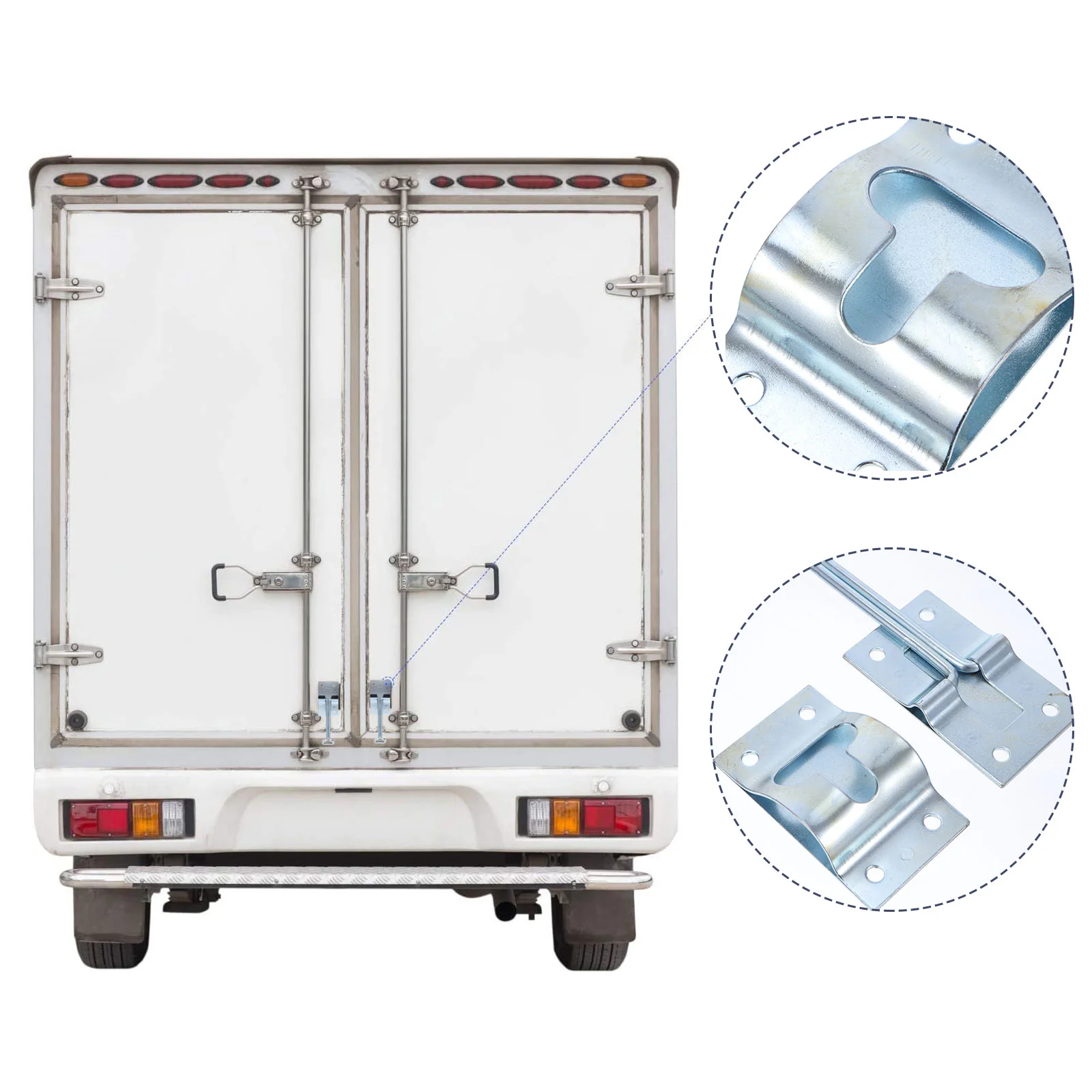 Magnetic Hook up T-Style Entry Door Catch Hold Galvanized Fixed Refrigerated Truck Steel