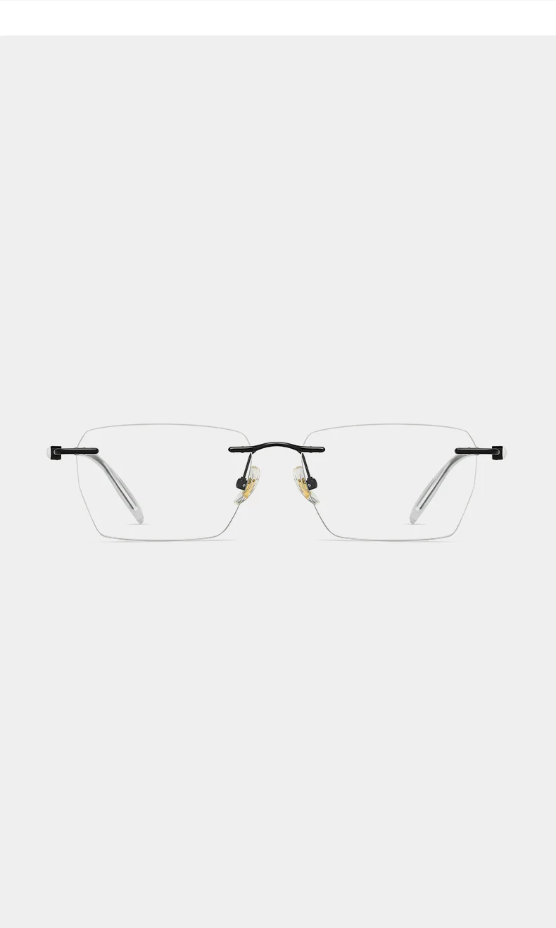 CAPONI Randlose Optische Gläser Rahmen Ultra Licht Einfache Design Business herren Gläser Anti Blau Licht Computer Brillen JF0621 – Detail 17