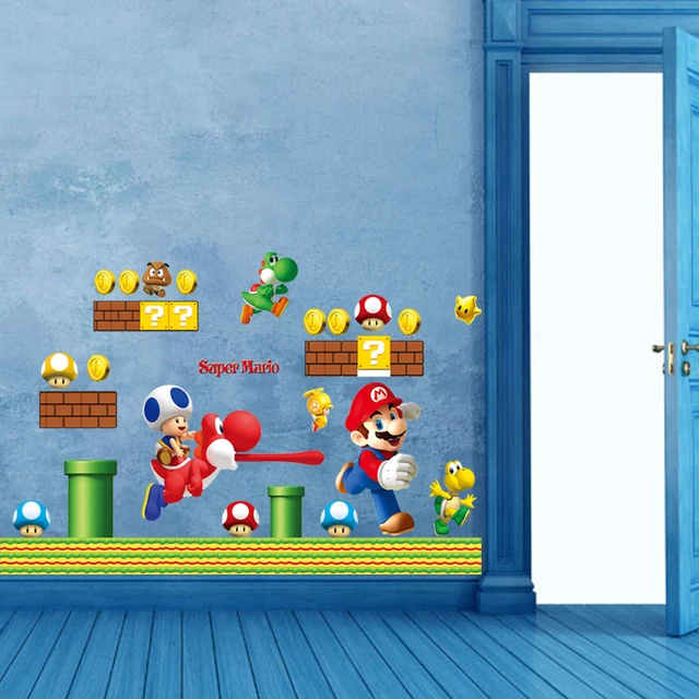 Papel de Parede Foto Mural Infantil Super Mario Games