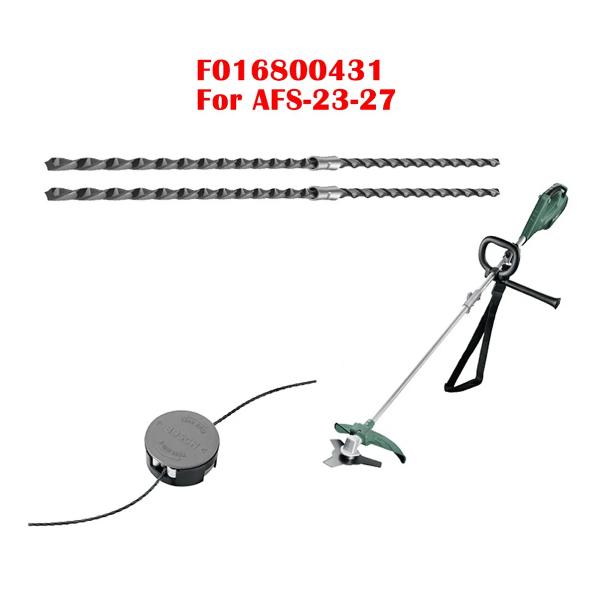 

80Pcs F016800431 Cutting Line for Bosch AFS 23-37 Extra Strong Grass Trimmer Spool Line Brush Cutter Thread Line 37cm