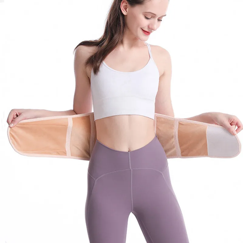 Scaldavita invernale Cintura riscaldante Spessa Maglia Termica Più Velluto Pile Scaldavita Protezione per la pancia Protezione addominale Nuovo_voghion.com
