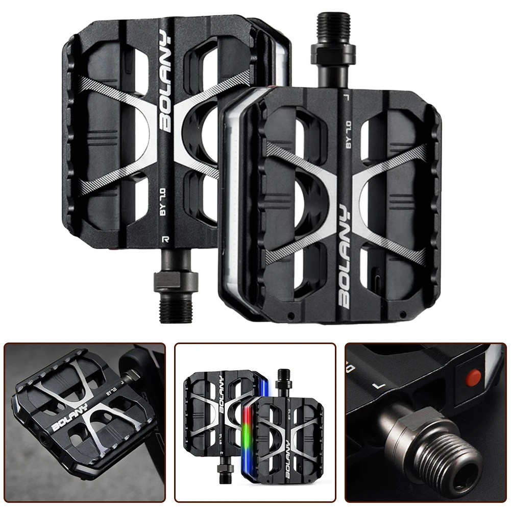 

Яркие и привлекательные универсальные педали с подшипниками типа Type-EC для ночного велосипеда, велосипедные аксессуары, противоскользящая накладка на ногу, стандарт 9-16 дюймов