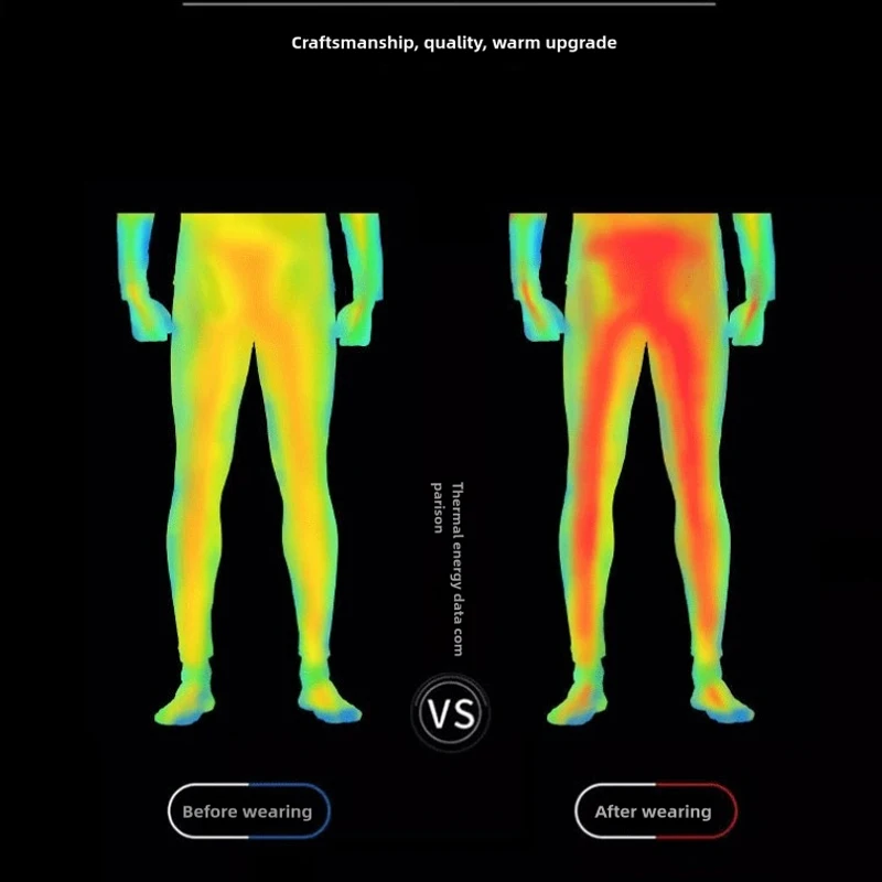 Winter Underwear Pants Warm Fleece Liner Running Skiing Tights Men Compression Sports GYM Fitness Pants Quick Dry Leggings 3