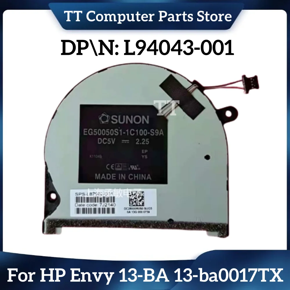 

TT New Original Laptop CPU Cooling Fan Heatsink For HP Envy 13-BA 13-ba0017TX TPN-C145 L94043-001 Free Shipping