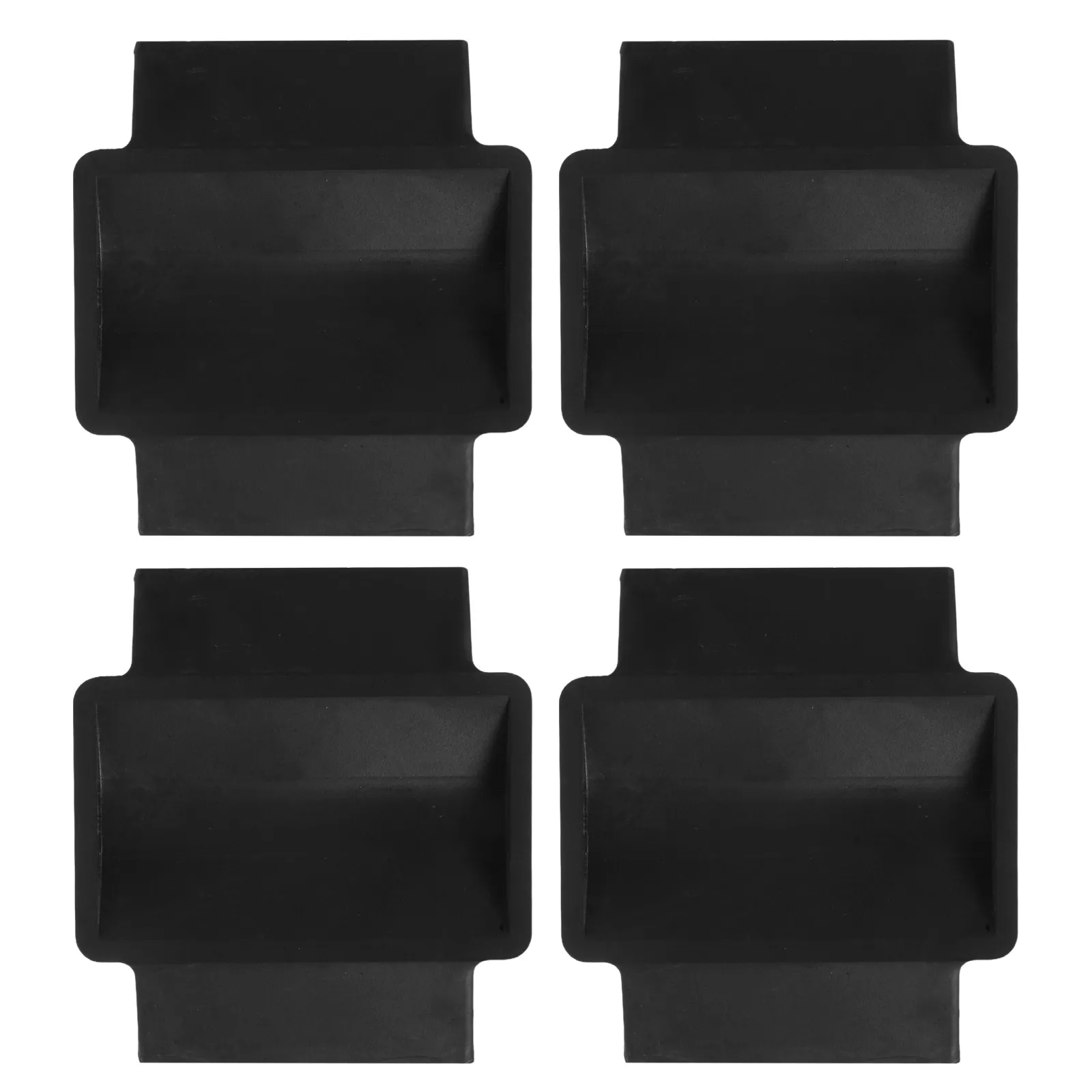4Pcs 미끄럼 방지 사무실 의자 휠 스토퍼 나무 바닥용 고무 캐스터 컵 가구 휠 고정 패드 음소거 교체