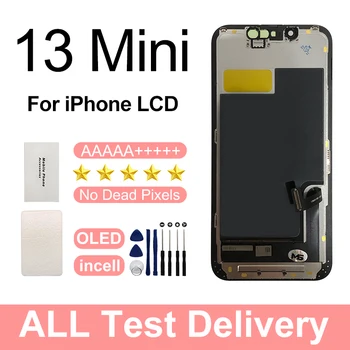 Display OLED 13 Mini per iPhone 13 Mini LCD Incell con ricambi per touch screen 3D e gruppo digitalizzatore per display 13 Mini