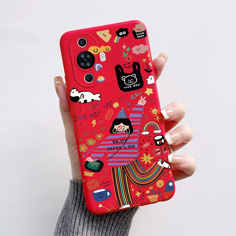 Cute Cat & Puppy Dog Soft Silicone Phone Case - Cartoon Design Cover for 6.7 and 6.78 Smartphones