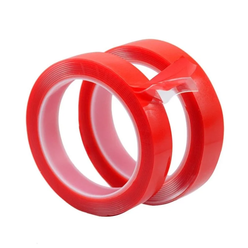 5/6/8/10/12/15/20mm Double Sided Adhesive Tape Acrylic Transparent No Traces Sticker for LED Strip Car Fixed Tablet Fixed