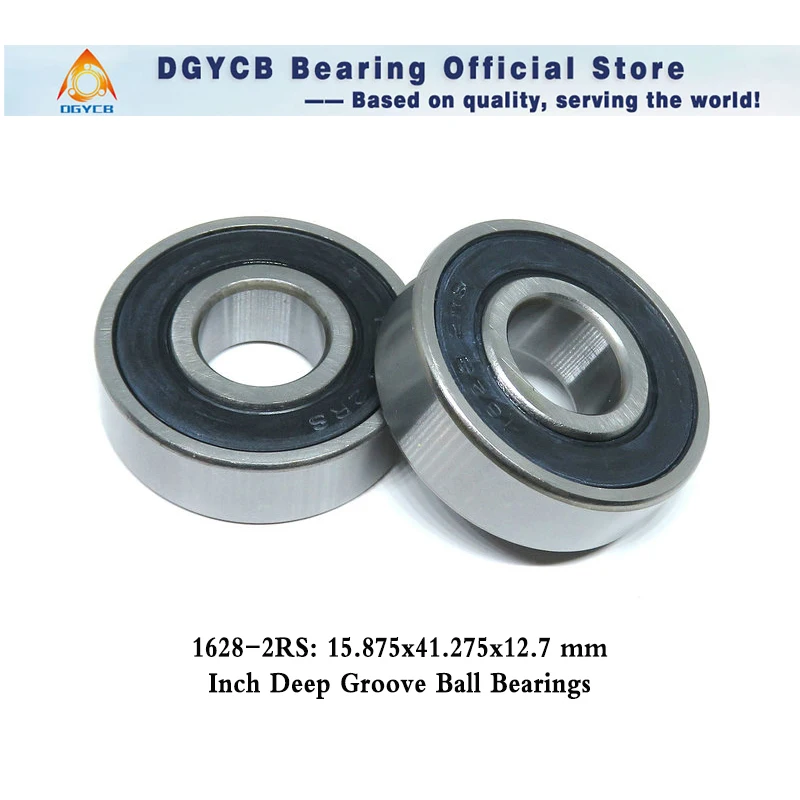 

1pcs 1628 2RS Deep Groove Ball Bearings Z2 5/8 x 1-5/8 x 1/2 MR1628 2RS 1628RS inch Ball Bearing 15.875*41.275*12.7 mm