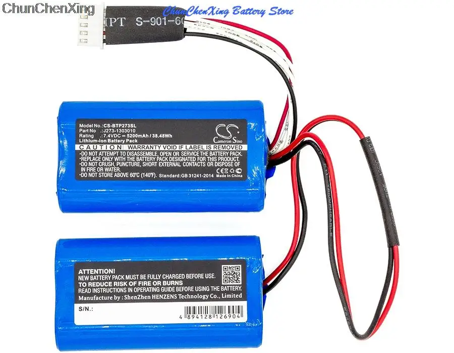 Cameron Sino 5200mah Battery J273/icr18650nh, J2731303010 For Beats