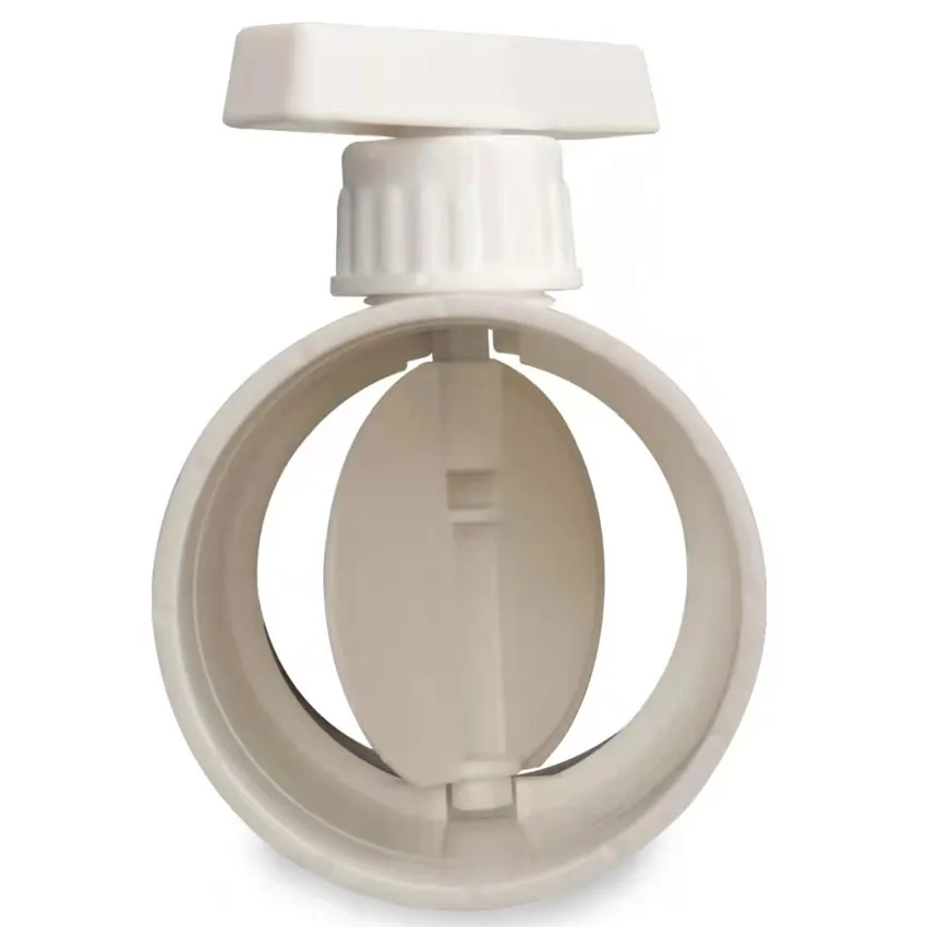 

HVAC Air Damper Valve ABS Circle Duct Inline Valve Plastic 75-200mm For Ventilation Gas Valve of ventilation pipe